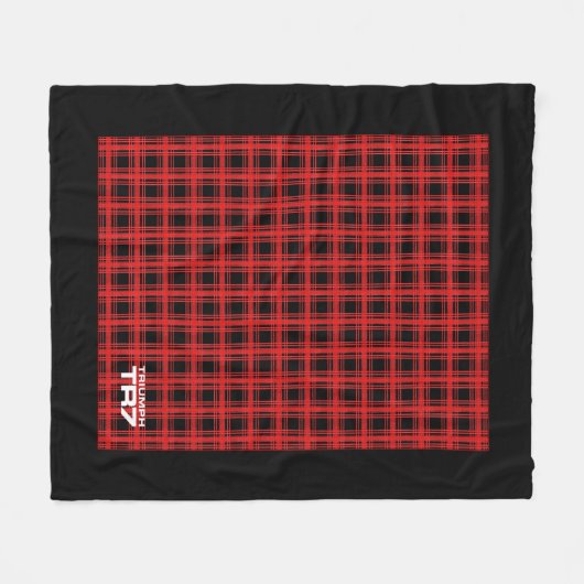 Couverture Polaire Triomphe TR7 - Taran rouge / Plaid (Devant (Horizontal))