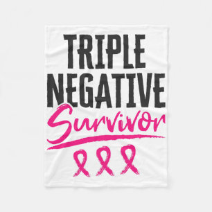 Couverture Polaire Triple Survivant Négatif Tnbc Cancer Du Sein Lauré