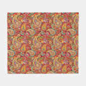 Couverture Polaire Trippy Hippy Paisley Fleece Blanket (Devant (Horizontal))