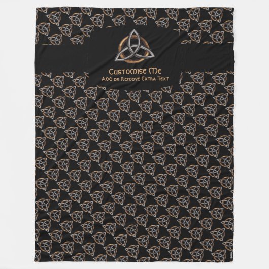 Couverture Polaire Triquetra (Brown/Argent) (Devant)