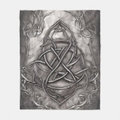 Couverture Polaire Triquetra Trinity Knot Silvery Pewter Faux Metal (Devant)