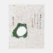 Couverture Polaire Triste grenouille japonaise crapaud du XIXe siècle (Devant)