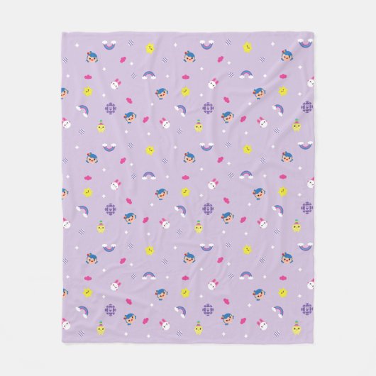 Couverture Polaire TRK - Motif violet (Devant)