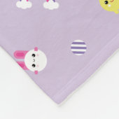 Couverture Polaire TRK - Motif violet (Coin)