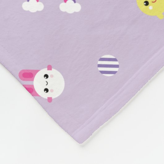 Couverture Polaire TRK - Motif violet (Coin)