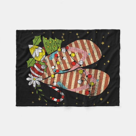 Couverture Polaire Trocal Xmas Summer Vacation Flip Flops Christmas I (Devant (Horizontal))