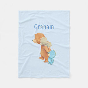 Couverture Polaire Trois amis adorables d'ours