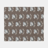 Couverture Polaire Trois Citrouilles Bonjour Automne (Devant (Horizontal))