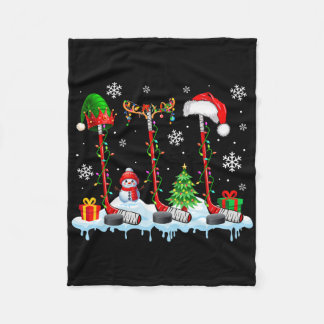 Couverture Polaire Trois Elf Santa Reindeer Équipements de Hockey Xma
