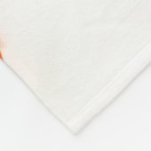 Couverture Polaire Trois fraises sur la fbcna blanche (Coin)