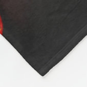 Couverture Polaire Trois fraises sur le fba noir (Coin)