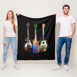 Couverture Polaire Trois guitares