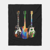 Couverture Polaire Trois guitares (Devant)