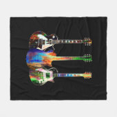 Couverture Polaire Trois guitares (Devant (Horizontal))