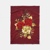 Couverture Polaire Trois Roses de bijoux (Devant)