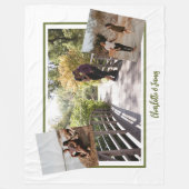 Couverture Polaire Trois textes Modèles photo et personnalisés (Devant)