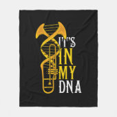 Couverture Polaire Trombone Gift Men Jazz Music Marching Band (Devant)