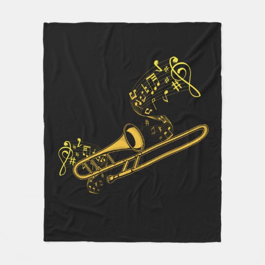 Couverture Polaire Trombone Player Brass Music Instrument Big Band (Devant)