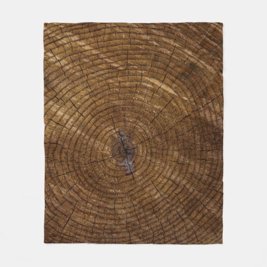 Couverture Polaire tronc d'arbre Brown (Devant)