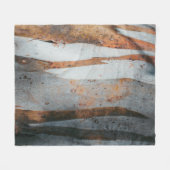 Couverture Polaire tronc d'arbre Brown et gris (Devant (Horizontal))