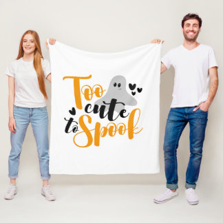Couverture Polaire Trop Mignon Pour Effrayer Fantôme Halloween Drôle 