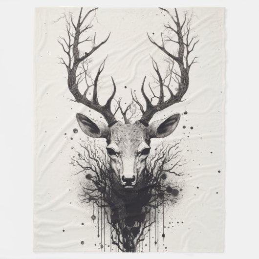 Couverture Polaire "Trophy Deer" (Devant)