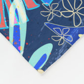 Couverture Polaire tropical Abstrait (Coin)