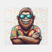 Couverture Polaire Tropical/beach yeti/bigfoot (Devant (Horizontal))