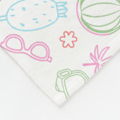 Couverture Polaire Tropical/beach yeti/bigfoot (Coin)