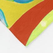 Couverture Polaire Tropical Chic : Motif feutré sans joint. (Coin)