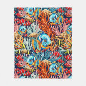 Couverture Polaire Tropical Fish Colorful Summer Vibes (Devant)
