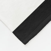 Couverture Polaire Tropical Floral Wreath Black Stripes Monogramme (Coin)