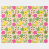 Couverture Polaire Tropical Hawaiian Hula Dancer Cosy Art (Devant (Horizontal))