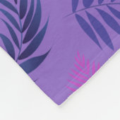 Couverture Polaire Tropical Leaves Pattern 19 (Coin)