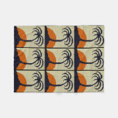 Couverture Polaire Tropical Palm Tree Orange Sunset Crochet Imprimer  (Devant (Horizontal))