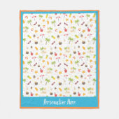 Couverture Polaire Tropical Summer Beach Vacances Motif Design (Devant)