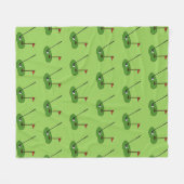 Couverture Polaire Trou de golf avec Motif Drapeau (Devant (Horizontal))