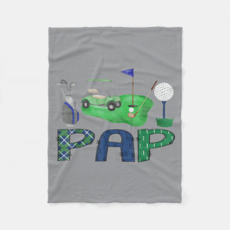 Couverture Polaire Trou en un de golf sport du garçon d'anniversaire
