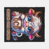 Couverture Polaire Trouble de Café Obsessionnel (Devant (Horizontal))