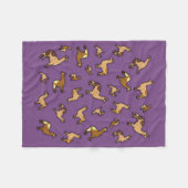 Couverture Polaire Troupeau de lamas (Devant (Horizontal))