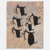 Couverture Polaire Troupeau d'Elk Petroglyph (Devant)