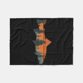 Couverture Polaire Trout Fly Fishing Nature Outdoor Fisherman Gift  (Devant (Horizontal))