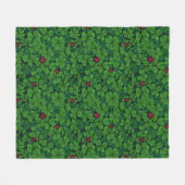 Couverture Polaire Trouvez le trèfle chanceux (Devant (Horizontal))