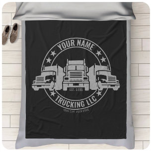 Couverture Polaire Trucker personnalisé Big Rig Semi Camion Camion