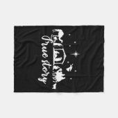 Couverture Polaire True Story Christmas Gift Religious Nativity Scene (Devant (Horizontal))