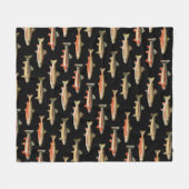 Couverture Polaire Truite Galore noire (Devant (Horizontal))