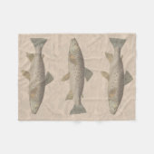 Couverture Polaire Truites Vintage (Devant (Horizontal))