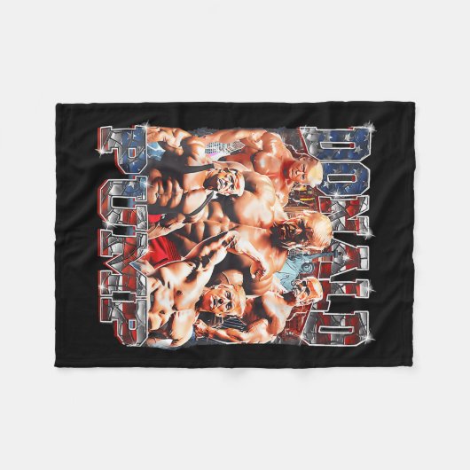 Couverture Polaire Trump 2024 (Devant (Horizontal))