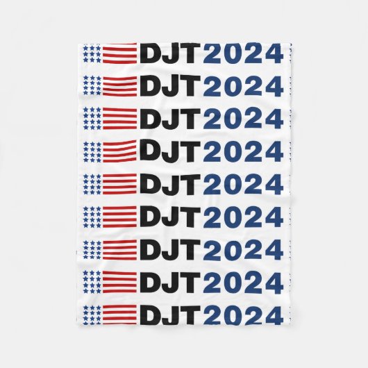Couverture Polaire Trump 2024 DJT (Devant)