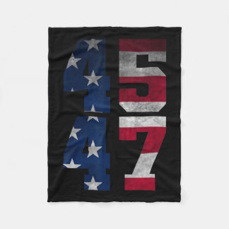 Couverture Polaire Trump 2024 - Drapeau du président américain